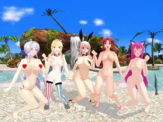 VR MMD 3D Bikini Dance